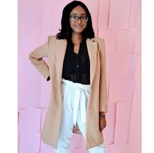 Tan longlined jacket